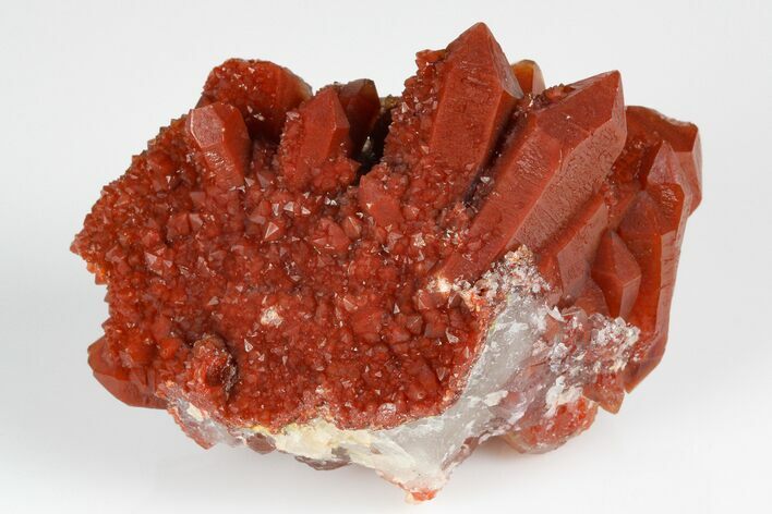Natural, Red Quartz Crystal Cluster - Morocco #181551